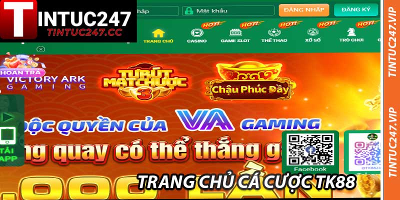 TK88 – Đế Chế Cá Cược Thống Lĩnh Được Tintuc247 Đề Cử